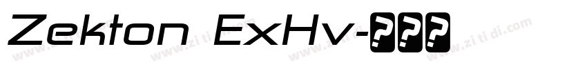 Zekton ExHv字体转换